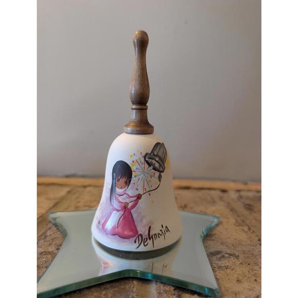 Other | Ted Degrazia Vintage Hand Bell Native American Girl Ceramic ...